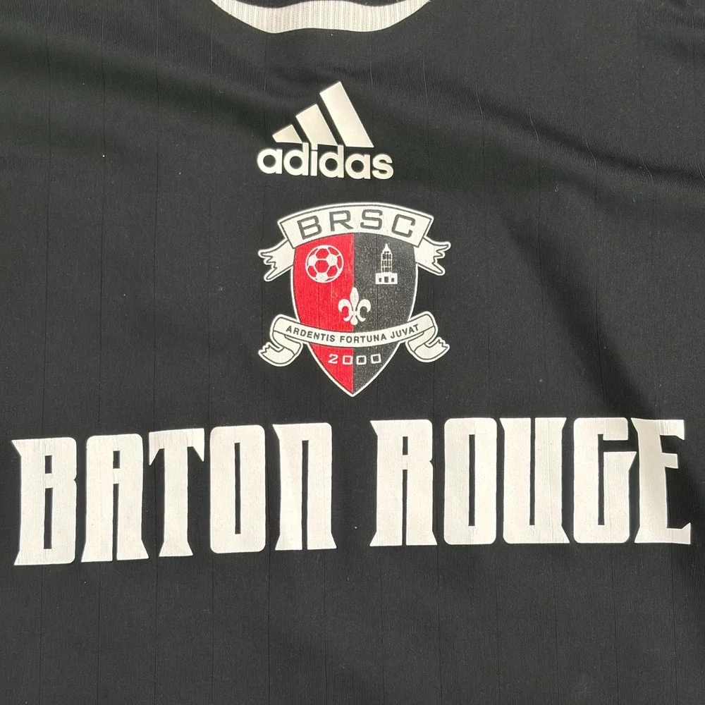VTG '06 Adidas BRSC Jersey Mens L Black Baton Rouge Soccer Club #88 Sportswear
